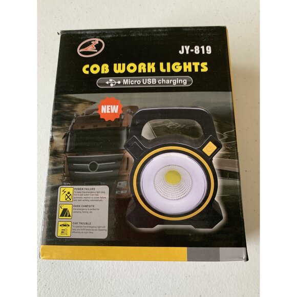 Rechargeable COB Work Light With USB & Solar Charging - Picture 1 of 3